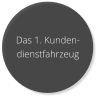 Das 1. Kunden- dienstfahrzeug